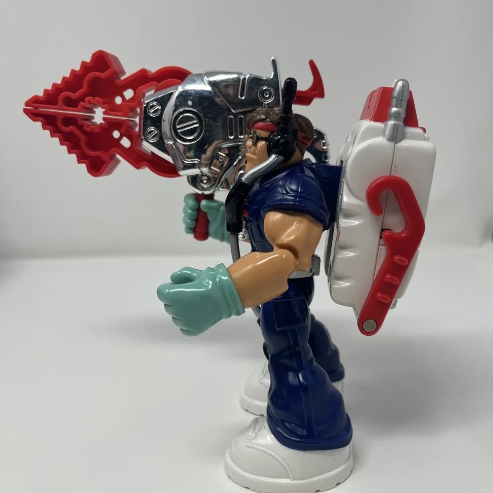 Perry Medic W/ Backpack Rescue Heroes Mattel 2000 7